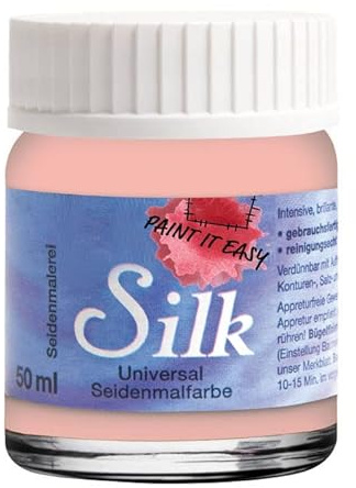PAINT IT EASY NEU Bügelfarbe/Seidenmalfarbe, 50 ml, Lachs