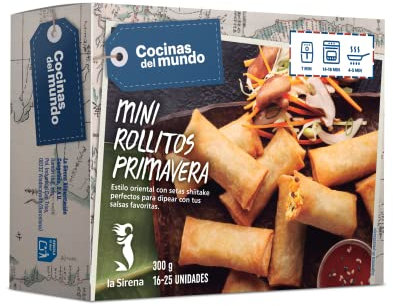 La Sirena Mini Rollitos Primavera, 300g (Congelado)