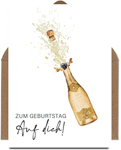 The Life Barn Postkarte mit Umschlag zum Geburtstag Auf dich Geburtstagskarte