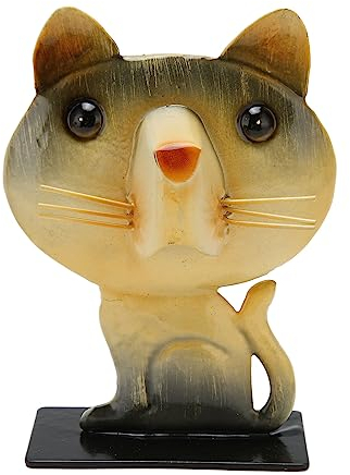 Qcwwy Kreativer Brillenhalter mit Tiermotiv, Cartoon-Katzen-Brillenständer, Niedlicher Brillenhalter in Katzenform, Innovativer, Niedlicher, Handgefertigter Brillen-Display-Halter