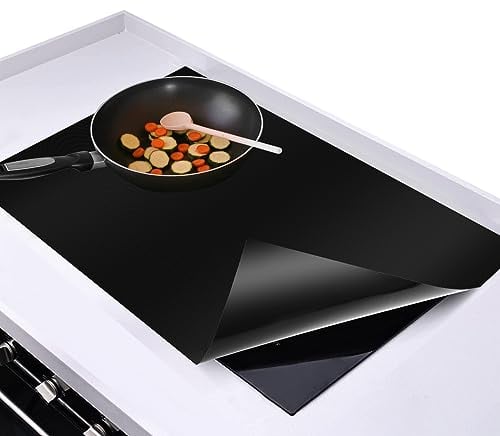 Induction Hob Protector Mat, Large Silicone Induction Cooker Covers, Heat Resistant Induction Cooktop Mat, Electric Cooker Scratch Protector for Induction Stove, Multifunctional Mat (54x90cm)