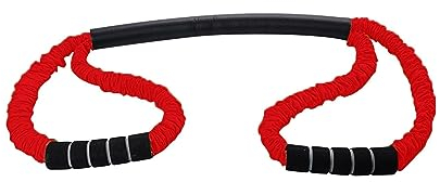 LOVIVER Banda de Resistencia de Boxeo con Asas Gimnasio en casa Cuerda de tensión Bandas de Resistencia elástica para Boxeo de Sombra Pilates Baloncesto, Rojo 20 Libras