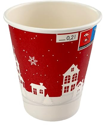JG-Verpackungen Glühweinbecher Wintermotiv 0,2l (100)