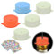 Lot de 5 Couvercles en Silicone Avec Trous pour Gobelets, Boissons, Universels