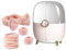 VaVaVIA Organisateur de maquillage, moderne, portable, boîte de rangement cosmétique avec couvercle anti-poussière (rose clair)