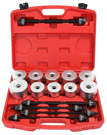 27PCS Set Aluminium Legierung Auto Buchsen Lager Demontage Werkzeuge Eisen Sets Gummi Hülse Extractor Chassis Presse Pull Sleeve Kit