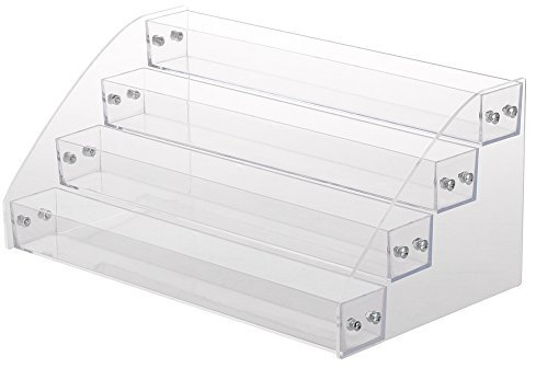 Nail Polish Stand Acrylic Clear Nail Polish Organiser Nail Polish Display Stand Nail Varnish Stand Nail Polish Rack Nail Polish Holder with Layers Ladder Design (#3 (fourth floor))