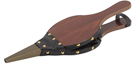 Otufan Kaminbalg, Vintage-Holzbalg Mit Aufhängeband, 15,0 X 5 Zoll, Hitzebeständige Manuelle Balgpumpe Für Camping-Grill Im Freien