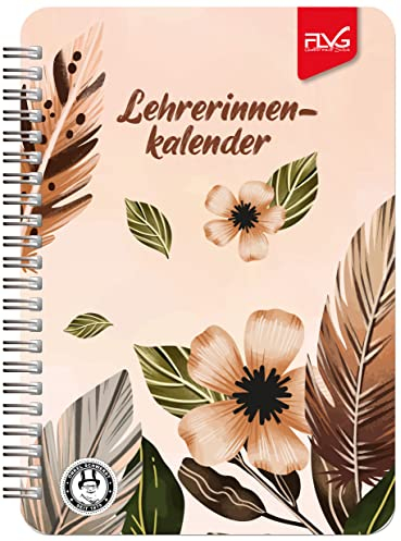 FLVG 24/25 A5 Lehrerinnenkalender 2024/2025 Lehrer Kalender A5 Blume Feder Onkel Schwerdt