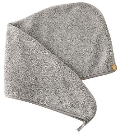 YIZITU Serviette de bain en microfibre de bambou à rayures à séchage rapide absorbante pour cheveux secs