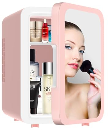 Domoyomi mini réfrigérateur pour le stockage des cosmétiques 4 litres portable Beauty Storage Box pour usage intérieur et extérieur Party Home (blanc)