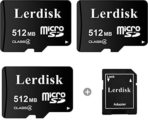 Fabrikgroßhandels-Micro-SD-Karte 512MB (0,5GB) 3er-Packung in Großpackung, geringe Kapazität, nur für MP3/alte Telefone/kleine Dateien – Nicht für Kameras/Dashcams