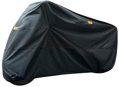 LegendTech-Motorrad Abdeckplane für Piaggio MP3 500, Wasserdicht UV-Beständige Reißfeste Motorradabdeckung, Staubdicht Breathable Motorrad Outdoor Regenschutz,C Black