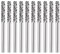 Hartmetall Frässtifte Set, 10 Stück Typ A Doppelschnitt-Frässtifte mit 3mm Schaft Frässtifte für Metall, Schneidschleifer, Metallschnitzen, Polieren, Gravieren, Fräser-Bit-Set