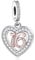 13 18 21 30 40 50 60 70 80 Birthday Age Anniversary Rose Gold Love Heart Charm Bead Pendant 925 Sterling Silver Compatible With Pandora Charm Moments Bracelet (16th Birthday Charm)