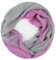 Gloop Damen Schal leichter Langschal Loop Schlauchschal Tuch Viele Farben (Grau+Dunkelpink)
