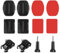 12 Pcs Soporte para Casco de Cámara Kit,Almohadillas Adhesivo de Montaje,Soporte Casco,Plana y Curvada Montura Pegatinas Compatible con GoPro Hero Session,4,3,3+,2 y Otras Cámaras de Acción
