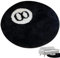 8 Ball Teppich, 39 '' acht Ball Teppich rund kühl Teppich schwarzer acht Ballteppich Nicht ruhig Schwarzer beflockter Teppich Nr. 8 für Wohnzimmer, Sofa, Couchtisch, Bodenmatte