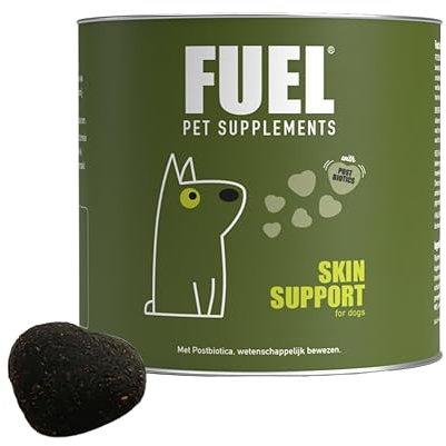 Fuel Hundeleckerli gegen Juckreiz 90 Stück, 300gr Leckerli Snacks gegen juckende Haut und Fell, Trockene Haut, gegen Allergien, Stärkung des Immunsystems, Natürliche Probiotika