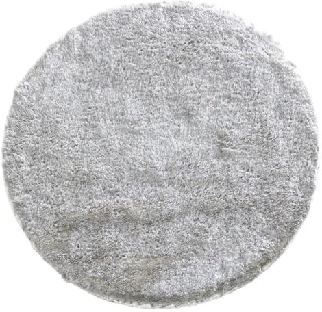 Casa Nova Deko-Fell - Ø 40 cm - Silbergrau - Acryl - Polyester