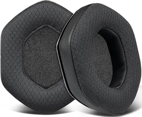 SOULWIT Replacement Ear Pads Cushions for V-Moda Crossfade1/2/3 Wireless, Crossfade M-100/M-100 Master, Crossfade LP2/LP Headphones, Earpads Cushions with Durable Mesh Fabric - Black
