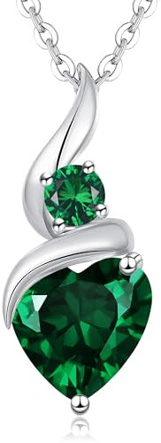 LOUISA SECRET Collana Donne 925 Sterling Silver Rame placcato oro rosa Infinity Heart Collana Cuore Fuoco Pendant Birthstone Fiamma del Cuore Regalo per Le Donne Mamma Donna