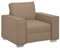 vidaXL Modernes Cappuccino Einzelsofa für Wohnzimmer und Terrasse. Stylishes Design aus langlebigen Materialien Bequemer Boxkissen. Ideal für kleine Räume. Innengebrauch, Sitzmöbel für kompakte