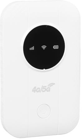 Punto de Acceso WiFi 4G/5G, Módem USB Portátil, Punto de Acceso Móvil de 300Mbps Conecta hasta 10 Dispositivos, Enrutador de 3200 MAh con Ranura para Tarjetas SIM para Viajes,