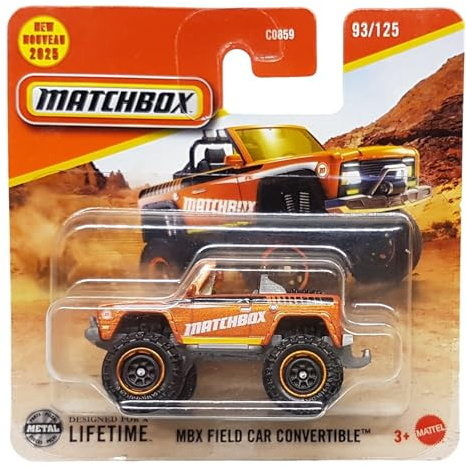 Matchbox - MBX Field Car Convertible - MBX Adventure 93/125 - JBR03 - Short Card - orange metallic - Superfast Lesney - Mattel 2025-1:64