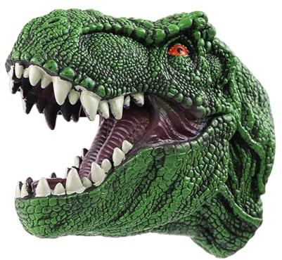 Dinosaurier-Handpuppe T Rex | realistische Handpuppe mit Dinosaurier-Kopf | Trex Handschuh aus flexiblem , Dinosaurier aus weichem Latex für Kinder, Spielzeug