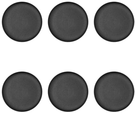 Bidasoa Fosil Set 6 Platos Negro 26cm Asoa 26,5x26,4x2,3 Cm Porcelana Apto Microondas