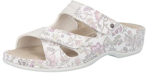 Berkemann Damen Janna Pantoletten, Weiß (Weiß/Cracke 244), 41.5 EU