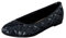 Linea Scarpa Mara Classic Ballerine da Donna Pantofola Vernice Trapuntato - Blu Marino, 37 EU