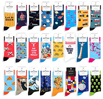 Socken berühmten Motiven, Gemälden & Personen - Unisex Mann Frau/Größe 36 – 45 / Strümpfe Socks Socke Strumpf Hipster Malerei lustig witzig (Fahrrad)