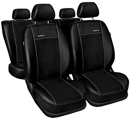 saferide | Maß PKW Schwarz Sitzbezüge Sitzbezug für Auto Sitzschoner Set Schonbezüge Autositz Autositzbezüge Sitzauflagen Sitzschutz Premium