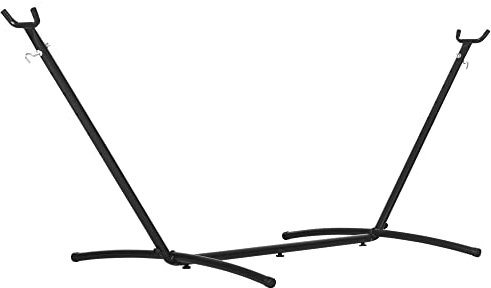 Outsunny 2.86m Universal Hammock Stand Metal Frame Garden Camping Picnic Outdoor Patio Replacement – Stand Only