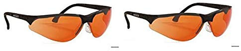 Terminator UV-400 Safety Glasses for Blue Light and UV Protection, Orange (Twо Расk)