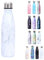 JK Home 500ml Bouteille d'eau en Acier Inoxydable Gourde Isothermes Réutilisable pour Sport Voyage Bureau Randonnée Marbre-Blanc #C