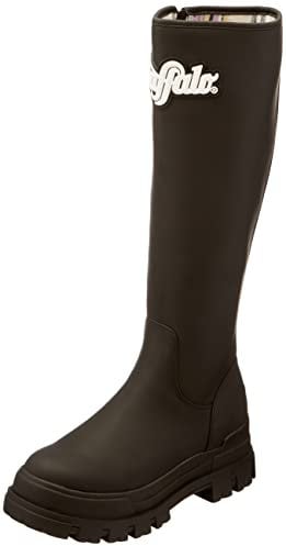Buffalo Aspha Rain Hi, Stivali alla Moda Donna, Nero, 38 EU