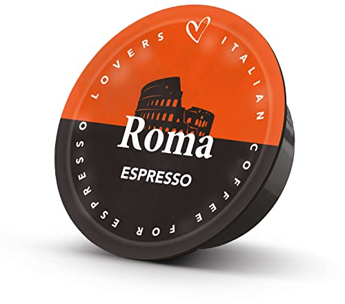 Italian Coffee 210 Capsule Caffè Roma Espresso Compatibile con Lavazza A Modo Mio
