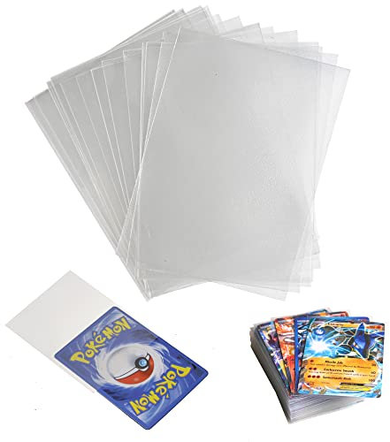 Glorific Mart Card Sleeves - Pack of 100 Matte Texture Top Loaders - Deck Protectors for Trading Pokemon Cards, Magic The Gathering, Keyforge Standard Size – 66 x 91mm (200 Micron Thickness)