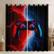 LKCD 2 Stück Verdunkelungsvorhänge, Gamer Lightning Gamepad-Video 200X160Cm Blickdichter Vorhang Mit Ösen, Thermovorhang, Vorhang Mit Ösen, Verdunkelungsvorhänge Für Schlafzimmer, Wohnzimmer