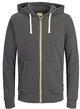 JACK & JONES herr Jjeholmen Sweat Zip Hood Plus Noos sweatjacka | Huvtröja med dragkedja