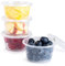 100 Plastic Containers with Lids | 4oz Round Storage Containers |Small Sauce Pots for Takeaway Food, Delivery, Catering, Restaurants for Sauce, Dips, Salads
