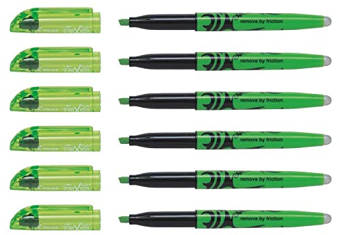 PILOT FriXion Light Textmarker, 3,8 mm, Grün, 6 Stück