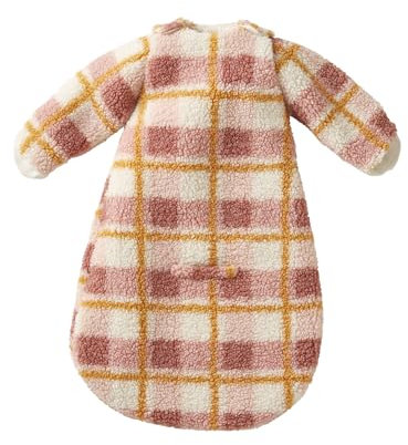 VERTBAUDET Gigoteuse spéciale auto CARREAUX rose/écru 12/18M