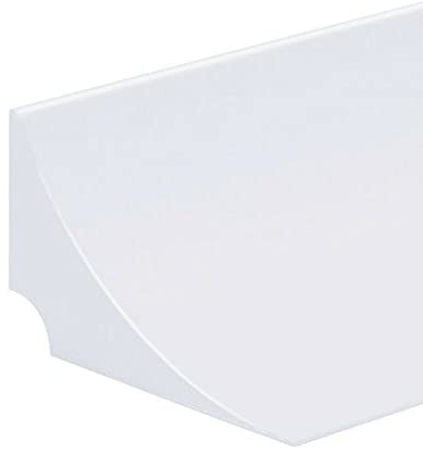 Schwallschutzleiste Dusche Randstreifen, 2/5/10/20m TPE Selbstklebend Duschwasserstop Barriere-Wasserstopper, Dichtungsstreifen für Waschbecken, Badewanne, Arbeitsplatte (Weiß*20M)