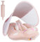 MONODEAL Bouée Bébé, Bébé Siège De Piscine avec auvent Amovible de Bouee Bebe, bouée Gonflable pour Enfants Anneau de Natation (Rose-S, S 3-12 Mois)