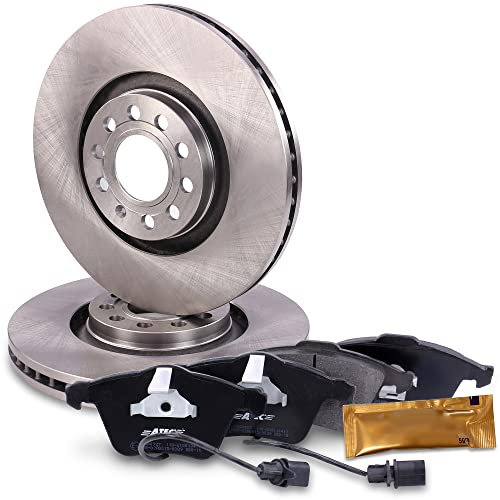 ATEC Germany Bremsenset Vorderachse inkl. Bremsscheiben Ø 321 mm Belüftet + Bremsbeläge Vorne Kompatibel mit AUDI A4 B6 Cabriolet (8H7), A4 B7 (8EC) (8ED) (8HE), SEAT EXEO (3R2), EXEO ST (3R5)