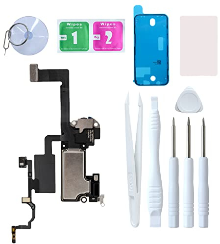 LOZOP iPhone 12/12 Pro OEM Qualität Hörmuschel Lautsprecher Ersatz Flexkabel mit Reparaturwerkzeugen, 6,1 Zoll, Kunststoff, modern, nicht wasserabweisend